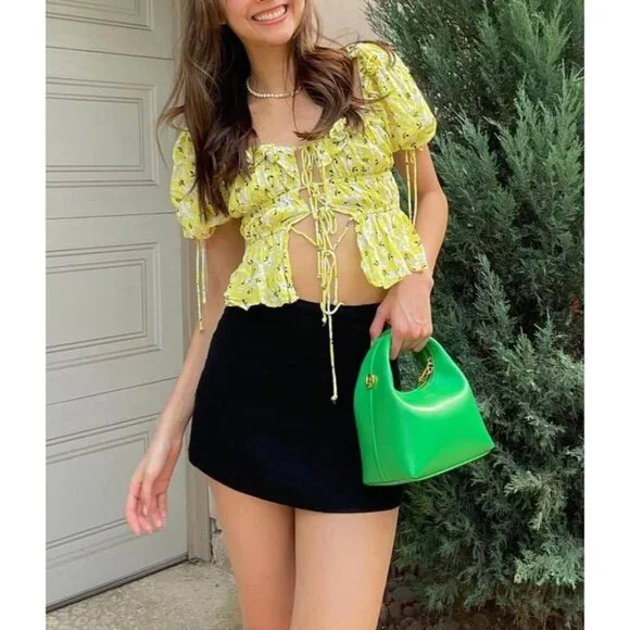 Small Vegan Leather Crossbody Shoulder Bag for Women Mini Purses - Picture 8 of 9